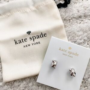 NWT! - Kate Spade New York Sailors Knot Studs in Silver